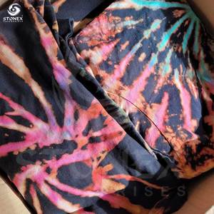 Venta al por mayor precio de fábrica profesional logotipo personalizado Tie Die Printed Men Hoodies Tie Dyed Pullover Hoodies para hombres - Product Image 2