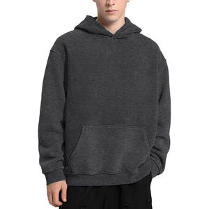 Sweats à capuche pour hommes très demandés, délavés à l'acide, 100% coton molletonné, mode streetwear personnalisée pour les marques, entièrement personnalisable, commandes en gros, style vintage - Product Image 2
