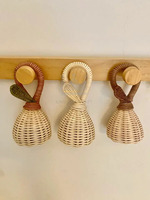 Hochet pour bébé en rotin tressé fait main, jouet gonflable pour bébés de 0 à 4 ans, décoration de chambre de bébé en provenance du Vietnam par KINGHANDICRAFT VIETNAM