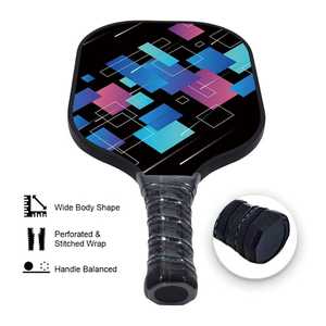 Pagaie de pickleball en fibre de carbone personnalisée en gros avec design AND1 Qualité supérieure pour les joueurs professionnels-Utilisation hiver et été - Product Image 4