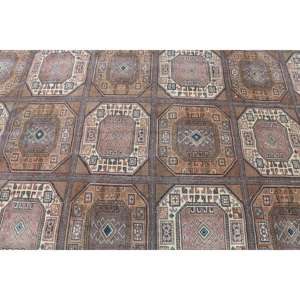 Alfombra de 6.3x9.5 pies, Alfombra Turca Vintage, Alfombra con Estampado Animal Marrón - Product Image 5