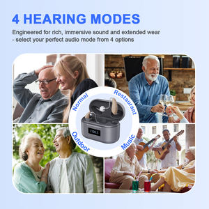 JINGHAO Margens de alto lucro excedendo 300% BTE recarregável Touch <span class=keywords><strong>Hearing</strong></span> <span class=keywords><strong>Aid</strong></span> Amplificador Auditivo Display - Product Image 4