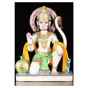Hanuman ji-hermoso mármol blanco Murti - Product Image 1