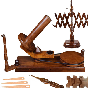 Bobinadora de hilo de madera de haya y Combo Swift-Bobinadora de hilo de bola de bobinado de madera Kit de bobinadora de hilo a precio al por mayor India - Product Image 3