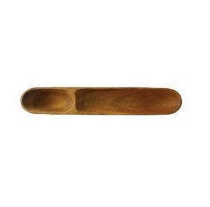 Bandeja cuadrada de madera hecha a mano natural ecológica para servir en el hogar, hotel y restaurante para servir el desayuno - Product Image 3