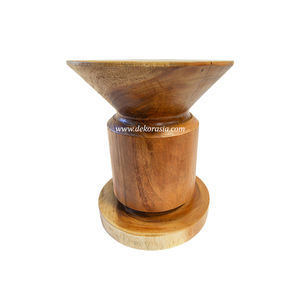 Tabouret en bois de suar écologique, fait à la main avec du bois naturel pour le salon, la terrasse ou les meubles de maison - Product Image 1