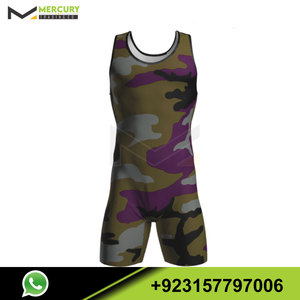 Nouvelle arrivée durable Wrestling Singlet prix de gros d'usine Made in Pakistan Martial Arts Wear - Product Image 2