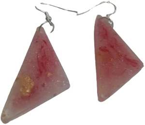 ต่างหูหยดน้ำเรซินดอกไม้แห้งสำหรับเด็กผู้หญิงต่างหูเรซินทองคำเปลวงานแฮนด์เมดสำหรับผู้หญิงต่างหูเรซินสไตล์โบฮีเมียนสำหรับงานปาร์ตี้ - Product Image 1