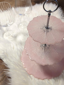 Base Redonda de Resina para Pastel, Elegante Soporte para Postres de Mesa - Product Image 3