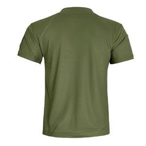 T-shirt à manches courtes en coton tricoté surdimensionné pour entraînement tactique, séchage rapide, imperméable, camouflage imprimé forêt - Product Image 2