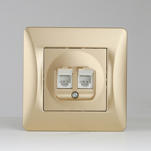 <span class=keywords><strong>Prise</strong></span> <span class=keywords><strong>murale</strong></span> électrique Standard européenne certifiée CE, <span class=keywords><strong>Double</strong></span> ordinateur blanc CAT6 <span class=keywords><strong>RJ45</strong></span>, données Internet - Product Image 4