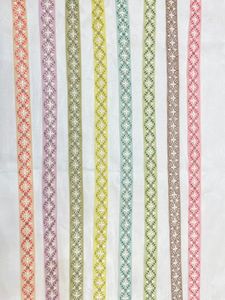 Cordones Bordados florales de organza hechos a medida con cuentas, tamaño 1 pulgada en adelante para diseñadores de vestidos, cinta de encaje floral bordada - Product Image 2