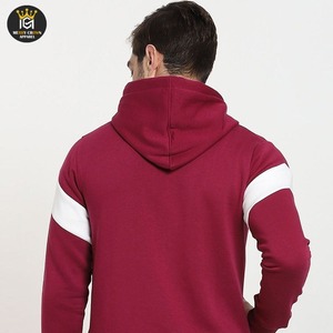 Sudadera con capucha y cremallera para hombre 100% algodón ecológico transpirable bordado manga larga invierno al aire libre Casual cremallera completa - Product Image 6