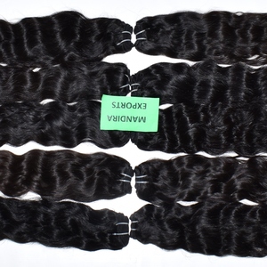 Extensiones de cabello humano ondulado de visón largo indio crudo virgen alineado con cutícula 100% al por mayor - Product Image 3