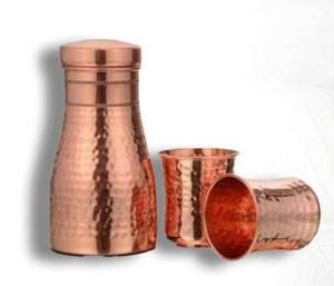 Frascos y contenedores de cobre antiguos Juego de dormitorio de martillo medio de metal para uso doméstico - Product Image 3