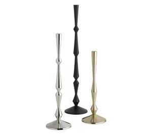 Stylish Golden Metal <b>Candle</b> Holder Minimalist Modern Decor Accent for Dining Bedroom Spaces - Product Image 5