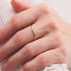 Igi แหวนเพชรกลมสำหรับงานแต่งงานทอง14K สำหรับงานหมั้นและงานทำมือในห้องปฏิบัติการสร้างแหวนเพชร - Product Image 5