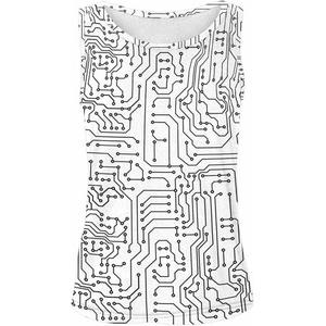 เสื้อกล้ามสตรีแขนกุดผ้าโพลีเอสเตอร์ซับลิเมชันดีไซน์ทันสมัย - Product Image 4