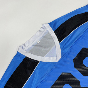 Uniforme de fútbol personalizado para hombre, ropa de fútbol bordada, logotipo del equipo, malla de gran tamaño, Boxy Fit, camisetas deportivas recortadas, camiseta de fútbol - Product Image 4