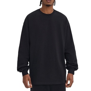 Active <b>men</b> sweatshirt crewneck <b>pullover</b> cotton fleece soft winter wear long sleeve relaxed fit comfortable and daily outfit gym - Product Image 1