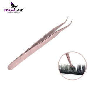 Pinzas para Pestañas Recién Llegadas Hechas en Pakistán, Pinzas para Pestañas de Calidad Profesional Personalizadas, de Acero Inoxidable con Punta Puntiaguda - Product Image 3