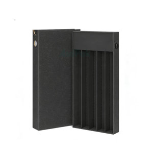 145mm Slim CR <b>Black</b> White Cardboard Case Press Button Pre Packaging Roll <b>Box</b> Waterproof Eco-Friendly Art Paper - Product Image 6