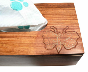 Boîte à mouchoirs en bois faite à la main, support de serviettes, couvercle de boîte à mouchoirs en bois, distributeur de mouchoirs, organisateur pour la maison, la chambre, l'hôtel - Product Image 5