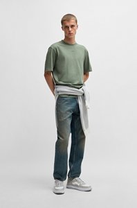 Camiseta de calle de algodón en blanco, camiseta de gran tamaño con hombros caídos, Camiseta con estampado personalizado de alta calidad para hombres - Product Image 3