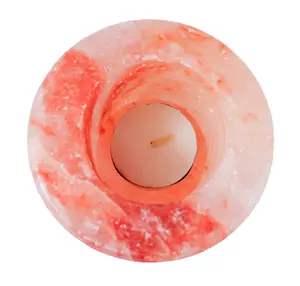 Porte-bougies en forme de verre de sel de l'Himalaya, porte-bougies en sel de l'Himalaya, porte-bougies en verre de l'Himalaya - Product Image 4