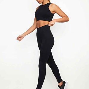 Fabricante de Ropa de Yoga, Pantalones de Yoga Elásticos y Compresivos Personalizados para Gimnasio y Entrenamiento 2024, Leggings de Cintura Alta con Efecto Levanta Glúteos para Mujer - Product Image 4