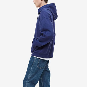 Sudadera con Capucha de Invierno para Hombre, Estilo Casual, Color Sólido, Transpirable, Resistente al Viento, Tejida, Diseño con Logotipo Personalizado, 100% Algodón, Venta al Por Mayor 2026 - Product Image 3