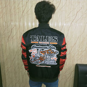 Logotipo personalizado, logotipo bordado, chaquetas de béisbol con logotipo impreso por sublimación, chaquetas de bombardero, chaquetas universitarias - Product Image 6