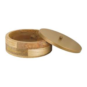 Boîte à épices en bois écologique et économique avec boîte à épices en métal pour la cuisine à domicile, taille et logo personnalisables - Product Image 5