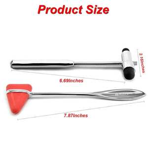 Martillo de Reflejos Taylor, Martillo de Reflejos Buck para Exámenes Médicos y Neurológicos, Martillo de Reflejos Médico, Instrumento Quirúrgico - Product Image 4