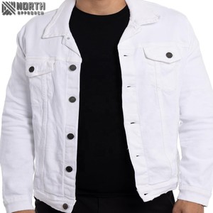 แจ็กเก็ตผ้าเดนิมสำหรับผู้ชายเสื้อแจ็กเก็ตผ้าเดนิมเกรดสูงแฟชั่นแบบกำหนดเองใหม่ล่าสุดดีไซน์เพรียวบางเหมาะสำหรับใส่ลำลอง - Product Image 1