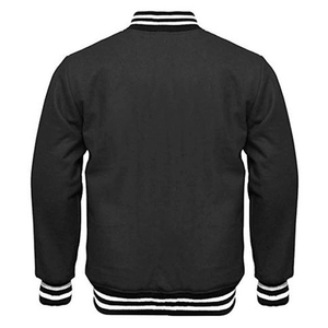 Veste universitaire en cuir de laine avec logo brodé chenille d'hiver personnalisée veste de baseball pour hommes - Product Image 4