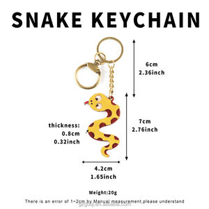 <span class=keywords><strong>2025</strong></span> karikatür çin yeni yıl yılan yıl deri anahtarlık el yapımı çanta anahtarlık anahtarlık çanta uğuru ay yeni yıl hediyeleri - Product Image 3