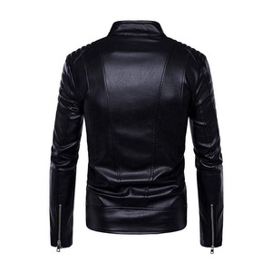 <b>Real</b> <b>Leather</b> <b>Jacket</b> Factory Direct New Fashion Double Zipper Style Coat <b>Leather</b> <b>Jacket</b> Men 2024 - Product Image 6