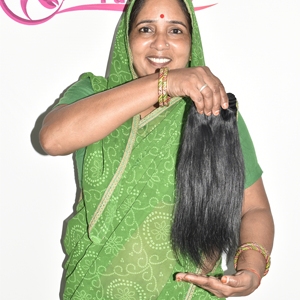 ผมแท้จากอินเดีย 100% แบบตรง ย้อมสีดำ คุณภาพสูง เกรดอินเดียเรมี่ รับประกันคุณภาพ มีจำหน่าย - Product Image 4