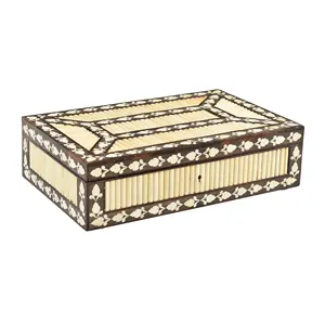 กล่องทรงกระดูกสี่เหลี่ยมอินเดียสำหรับตกแต่งบ้าน - Product Image 4