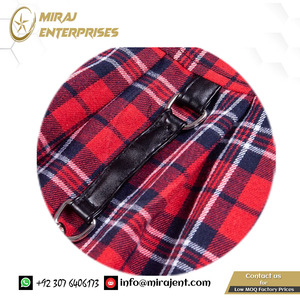 Fournisseur en gros personnalisé femmes fille gothique Punk Rock métal foncé une ligne A forme Kilts rouge Ecosse Kilt fabricant personnaliser - Product Image 6