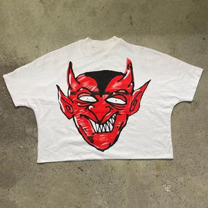 Alta calidad 300 GSM Heavy Weight Box Fit 100% algodón Drop Shoulder Oversized Cropped Boxy camisetas para hombres - Product Image 3