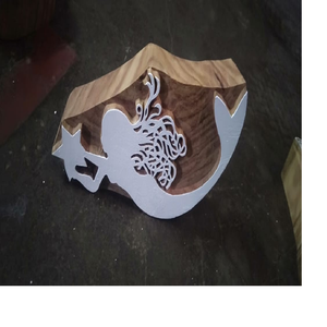 Custom Made <b>Wooden</b> Textile Printing Blocks Made in a Attractive Abstract Designed <b>Wooden</b> Block for Textile Printing by Artisans - Product Image 5