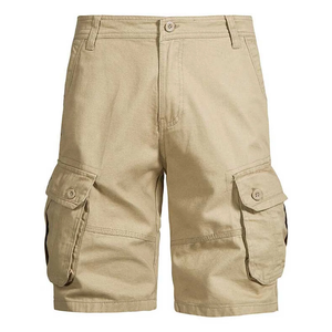 Servicio OEM Ropa de hombre Tallas grandes Casual Cargo Pantalones cortos Pantalones Diseño personalizado Color sólido Elegante Verano Cargo Pantalones cortos Pantalones - Product Image 5