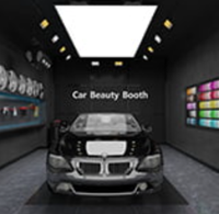 Solusi Pencahayaan Plafon Aluminium 2025 SEG Frameless Hanging LED Light Box untuk Penerangan Tempat Cuci Mobil