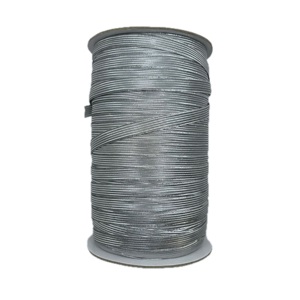 Banda elástica ecológica trenzada plana de 10mm dorada y plateada para ropa, textiles para el hogar, bolsas y zapatos, costura y manualidades - Product Image 3