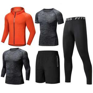 Ropa Deportiva para Hombre, Logotipo Personalizado OEM, Ligera, Tallas Grandes, Conjunto Deportivo de 5 Piezas, Transpirable, con Parches, de Algodón, de Secado Rápido - Product Image 3