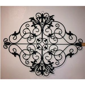 Art mural suspendu à motif vertical en métal de fer décoratif classique pour décor de chambre d'amis de salon de maison tropicale - Product Image 6