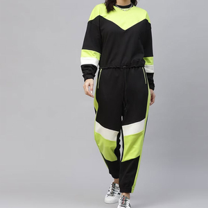 Womens winter <b>polyester</b> <b>tracksuit</b> set in regular fit windproof and breathable casual outfit for training and everyday wear - Product Image 1