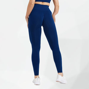 Pantalones de Yoga de tiro alto con ajuste transpirable y textura suave Tela no transparente-Precio - Product Image 2